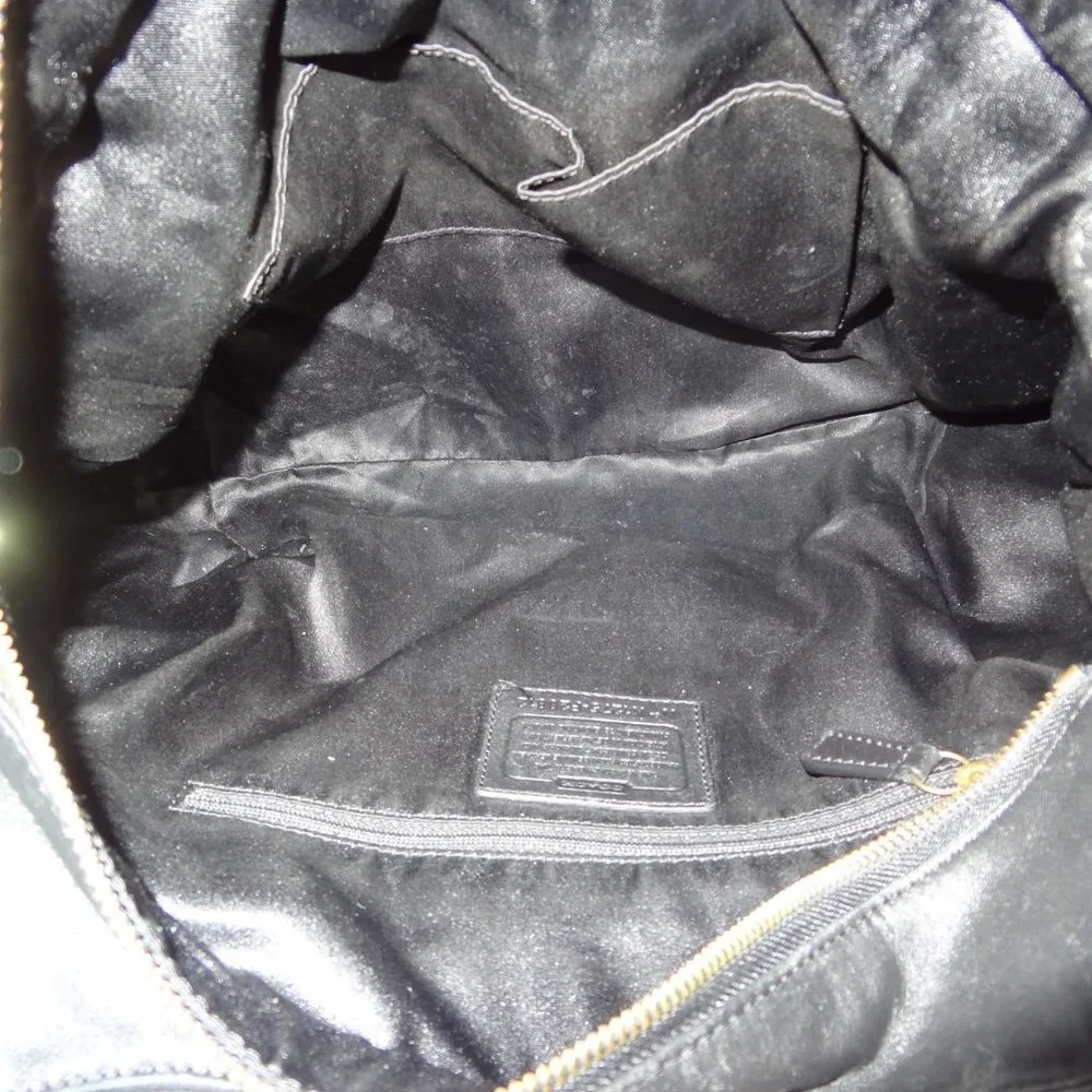 Coach F20812 Alexandra Python Chain Leather Shoulder Bag Tote - Picture 9 of 12
